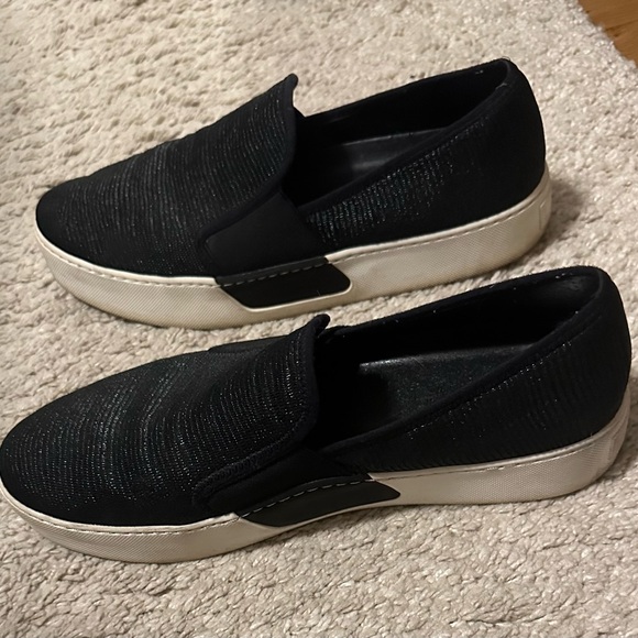 Black nylon slip on sneakers by 1 State - Picture 2 of 4